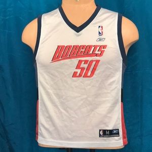 Reebok Vintage NBA Bobcats 50 Emeka Okafor basketball jersey Youth M